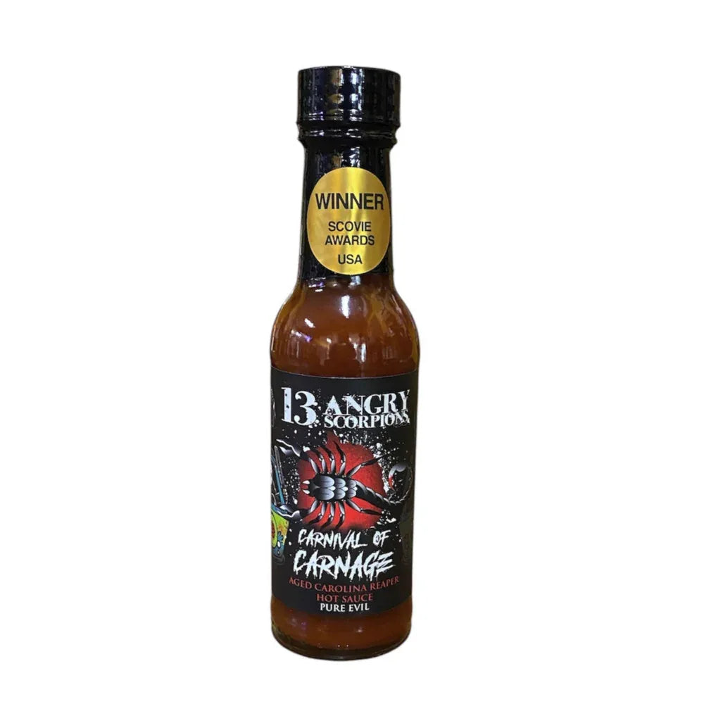 13 Angry Scorpions Hot Sauce - Carnival of Carnage 150ml - Chile Mojo