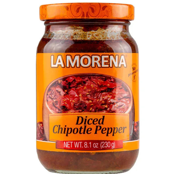 La Morena Diced Chipotle Peppers 230gm Jar - Chile Mojo