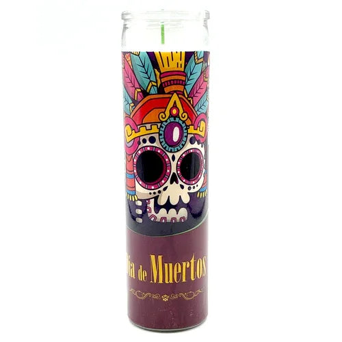 Mexican Candle - Day of the Dead Aztec Priest - Chile Mojo