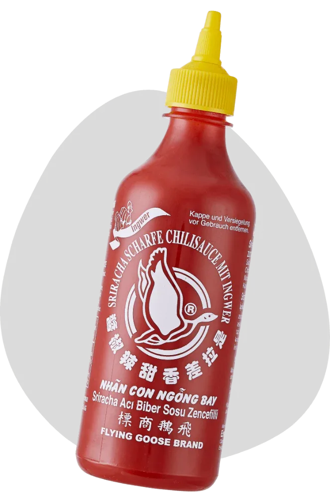 Flying Goose Sriracha Sauce - Ginger 455ml - BB4 Nov25 - Chile Mojo