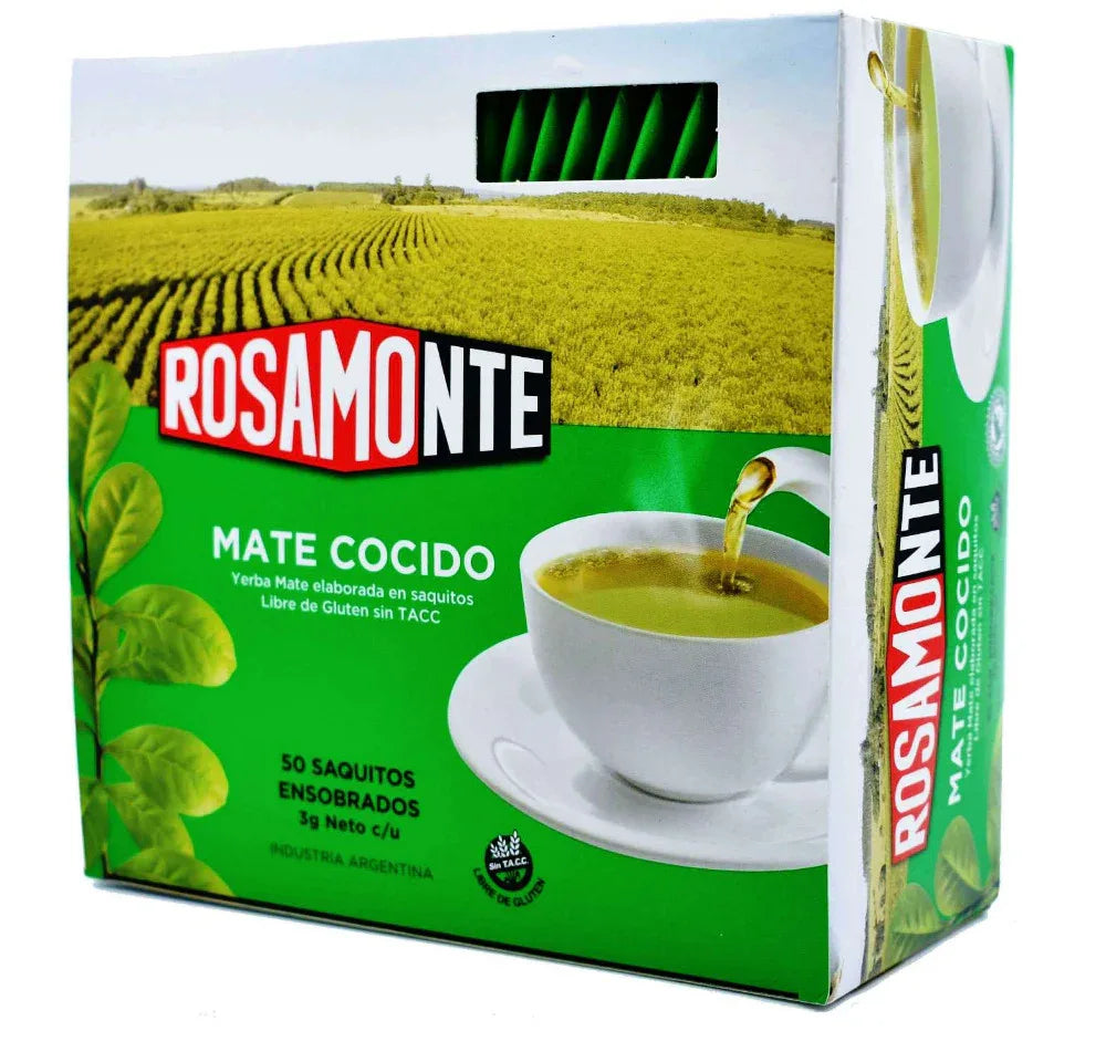 Yerba Mate 50pk Rosamonte Cocido teabags - Chile Mojo