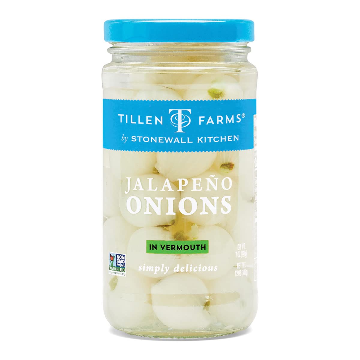 Tillen Farms Garlic Jalapeno Stuffed Onions in Vermouth 340gm (12oz)