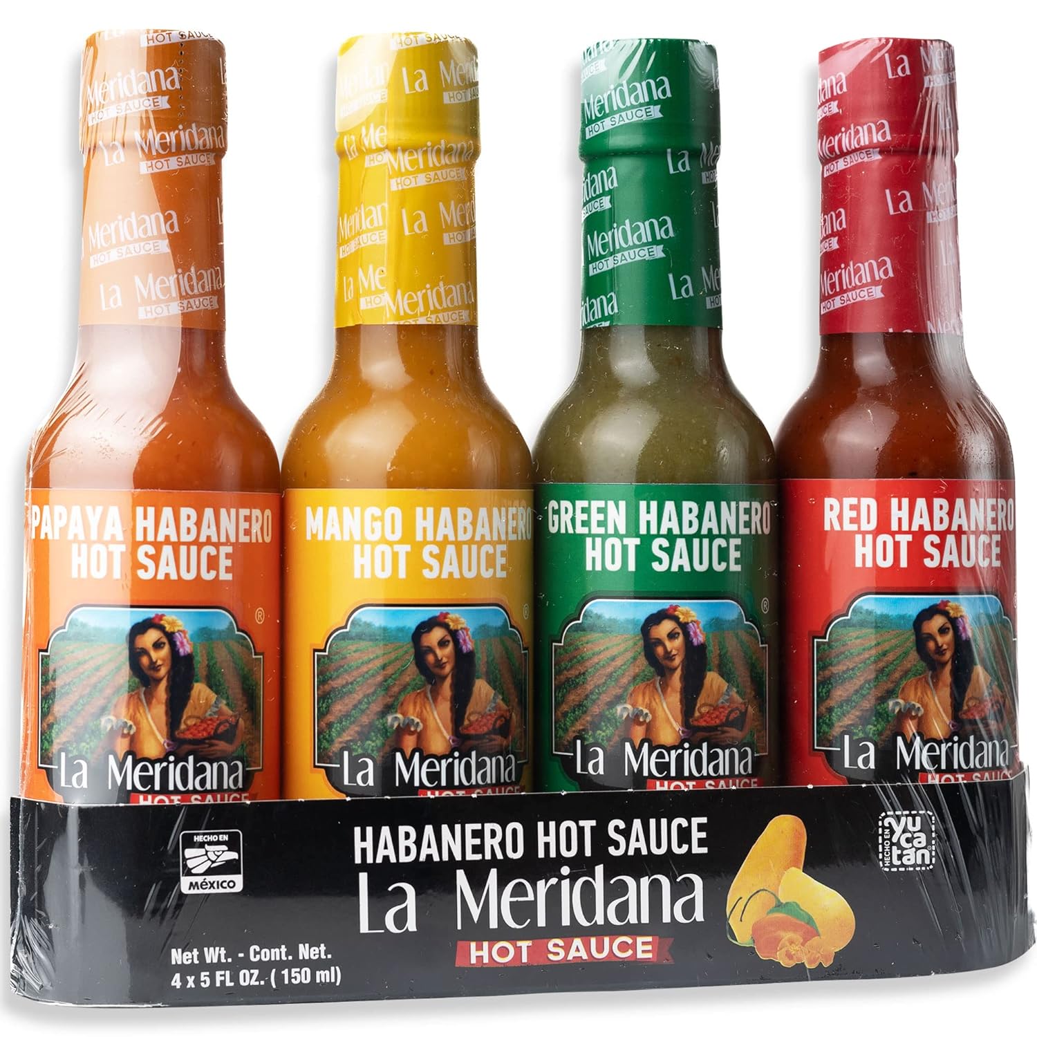 La Meridana Hot Sauce 4-sauce Gift Pack (4x 150ml)