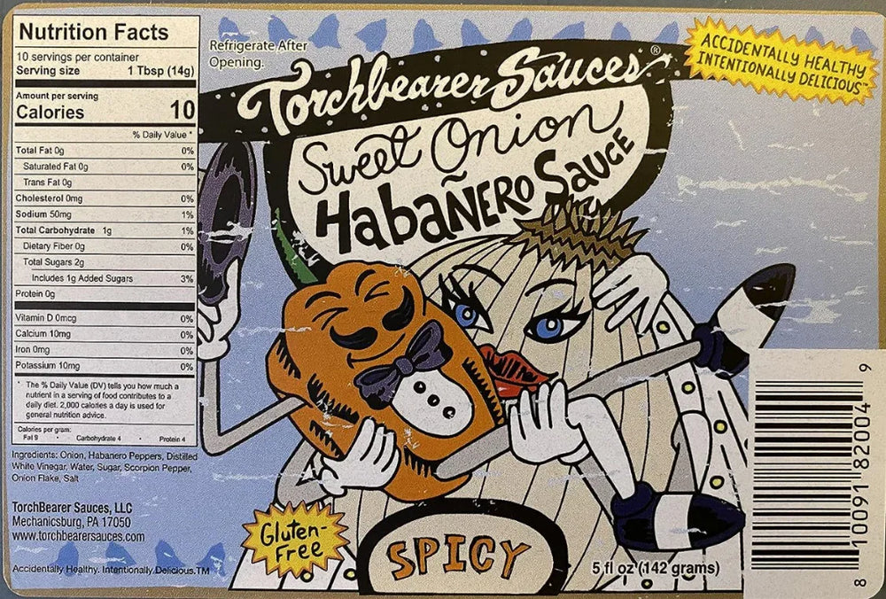 Torchbearer Sweet Onion Habanero Hot Sauce 148ml (5oz) - Chile Mojo