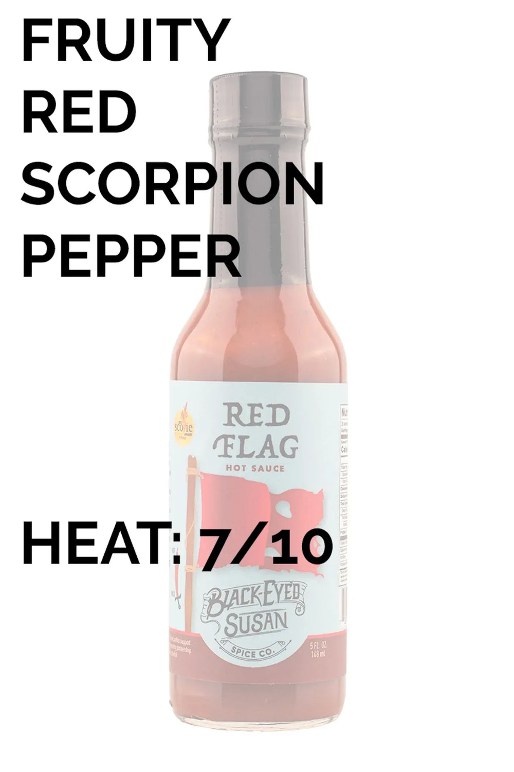 Black Eyed Susan Spice Co. Red Flag Hot Sauce 5oz (148ml) - Chile Mojo