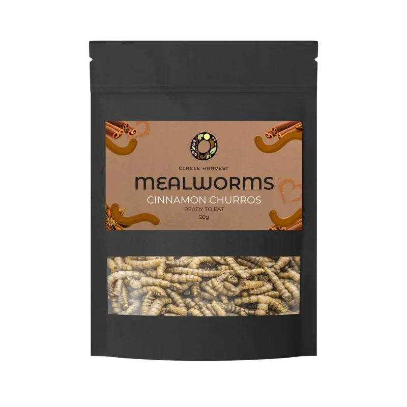 Circle Harvest Mealworm Snacks - Cinnamon Churros 20gm - Chile Mojo
