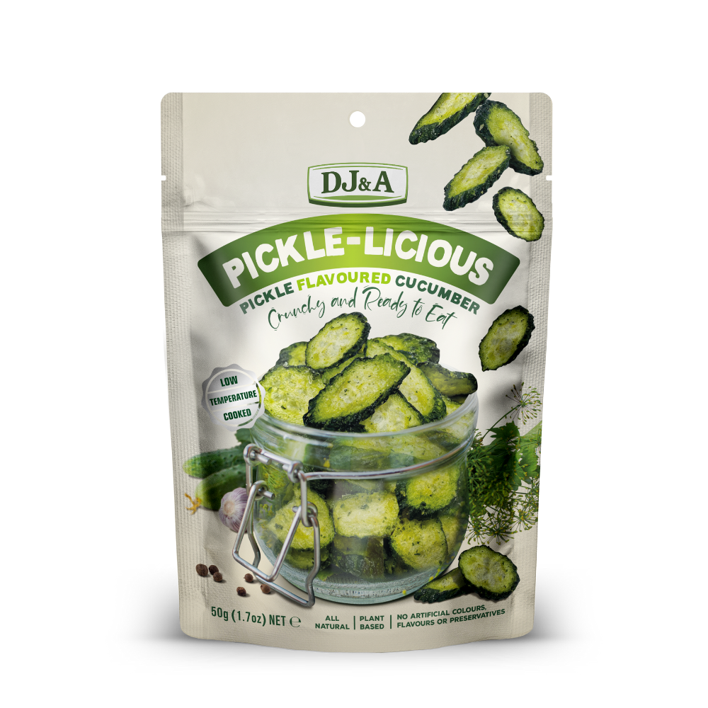 Pickle-licious Pickle Flavoured cucumber chips 50gm