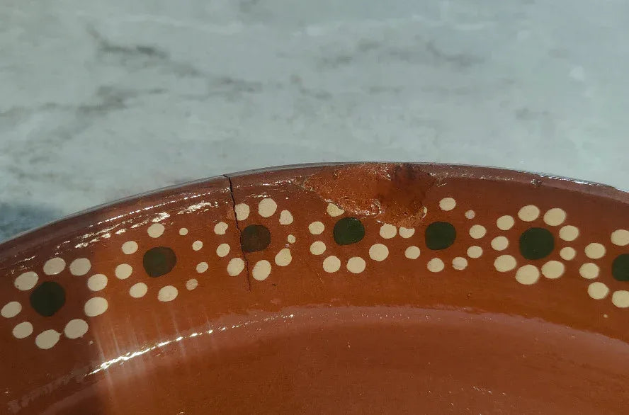 Mexican Earthenware Barro Botanero (6 segment serving plate) - Chile Mojo