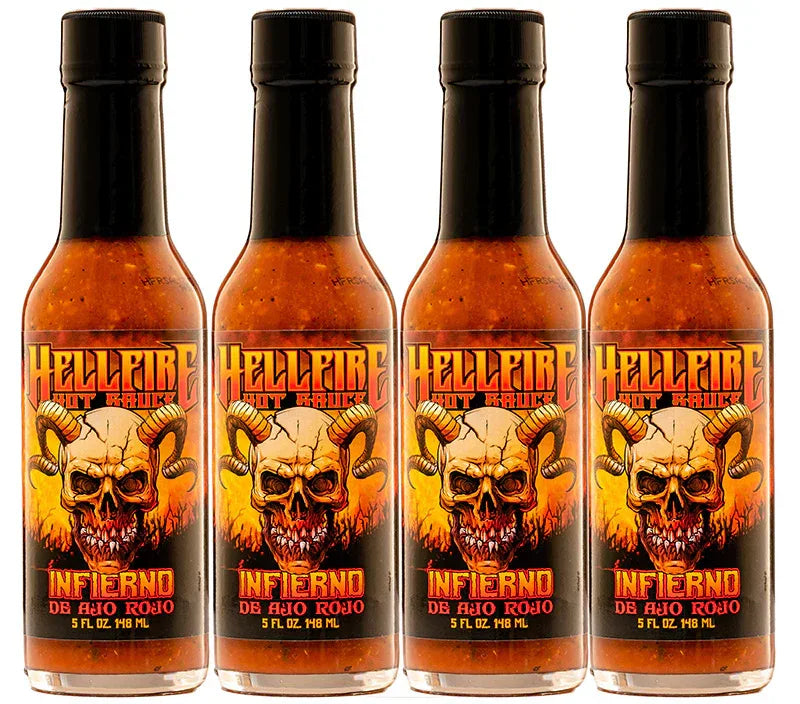 Hellfire Infierno De Ajo Rojo Hot Sauce 150ml - Chile Mojo