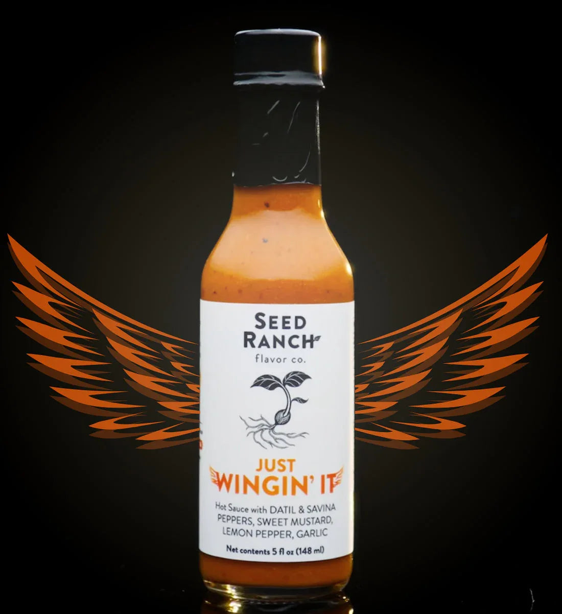 Seed Ranch Flavor Co. Just Wingin It Hot Sauce 5oz (148ml) - Chile Mojo