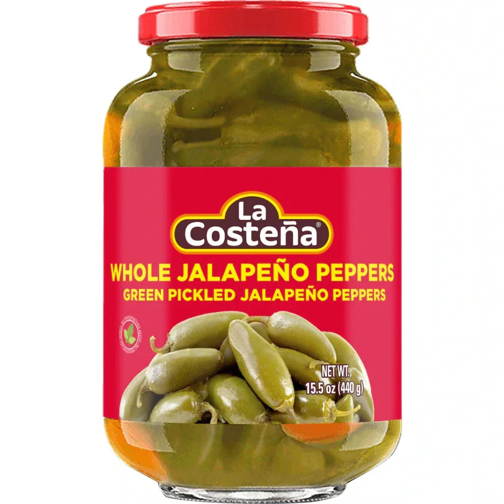 La Costena Whole Jalapenos 440gm jar - Chile Mojo