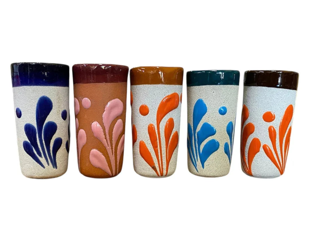 Mexican Ceramic Tequilero Shot Glass - Chile Mojo