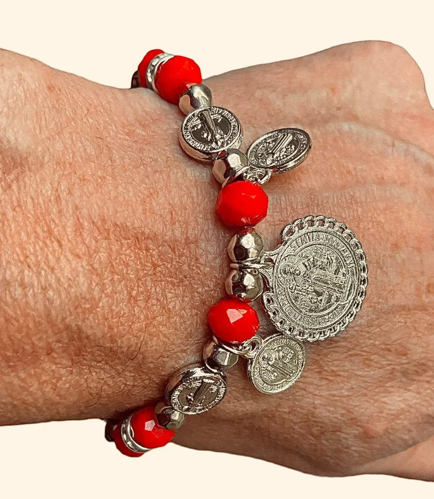 San Benito (St Benedict) charm bracelet - Chile Mojo