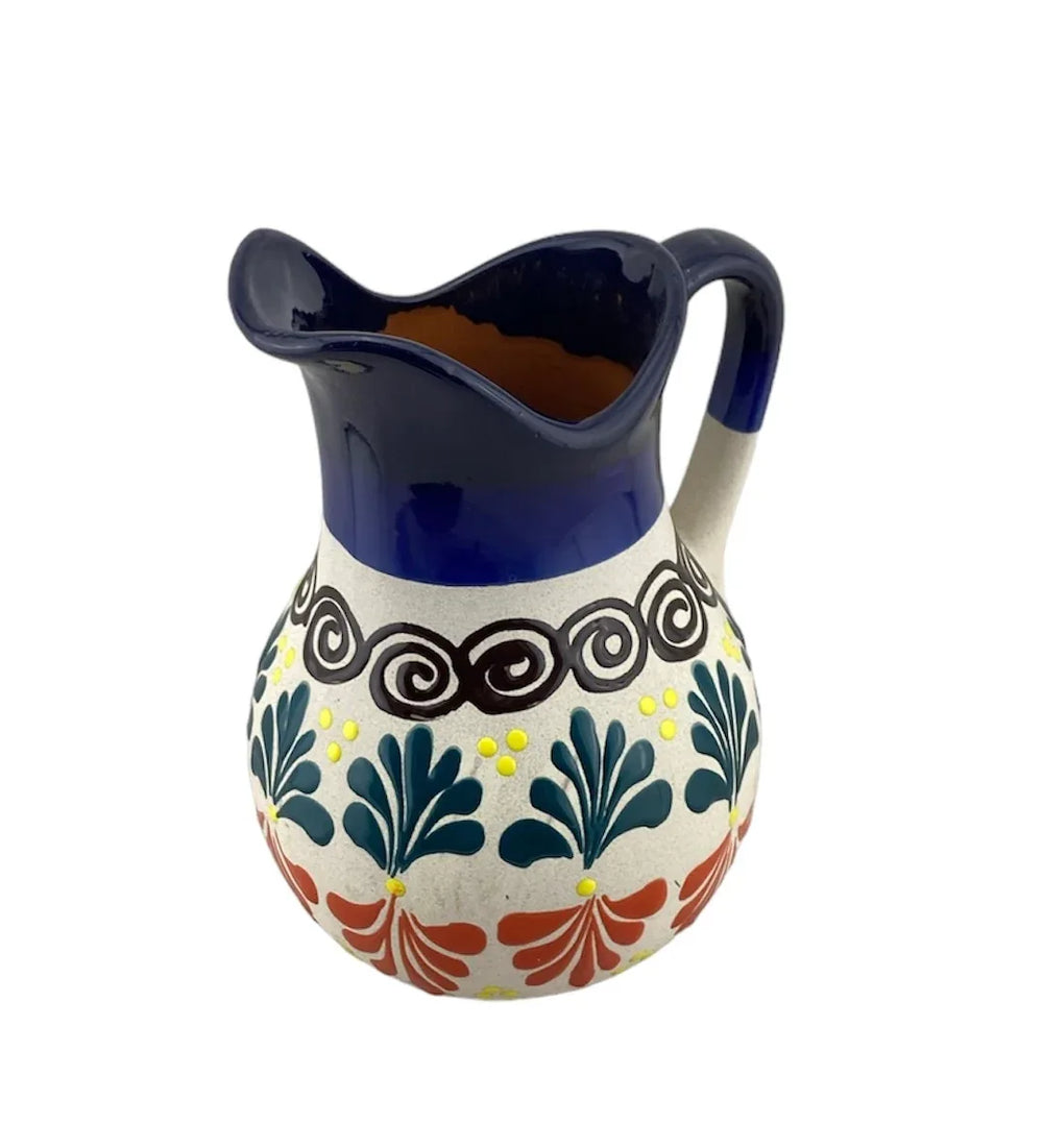 Mexican Ceramic Water Pitcher - Jarra de Ceramica Decorada - Chile Mojo