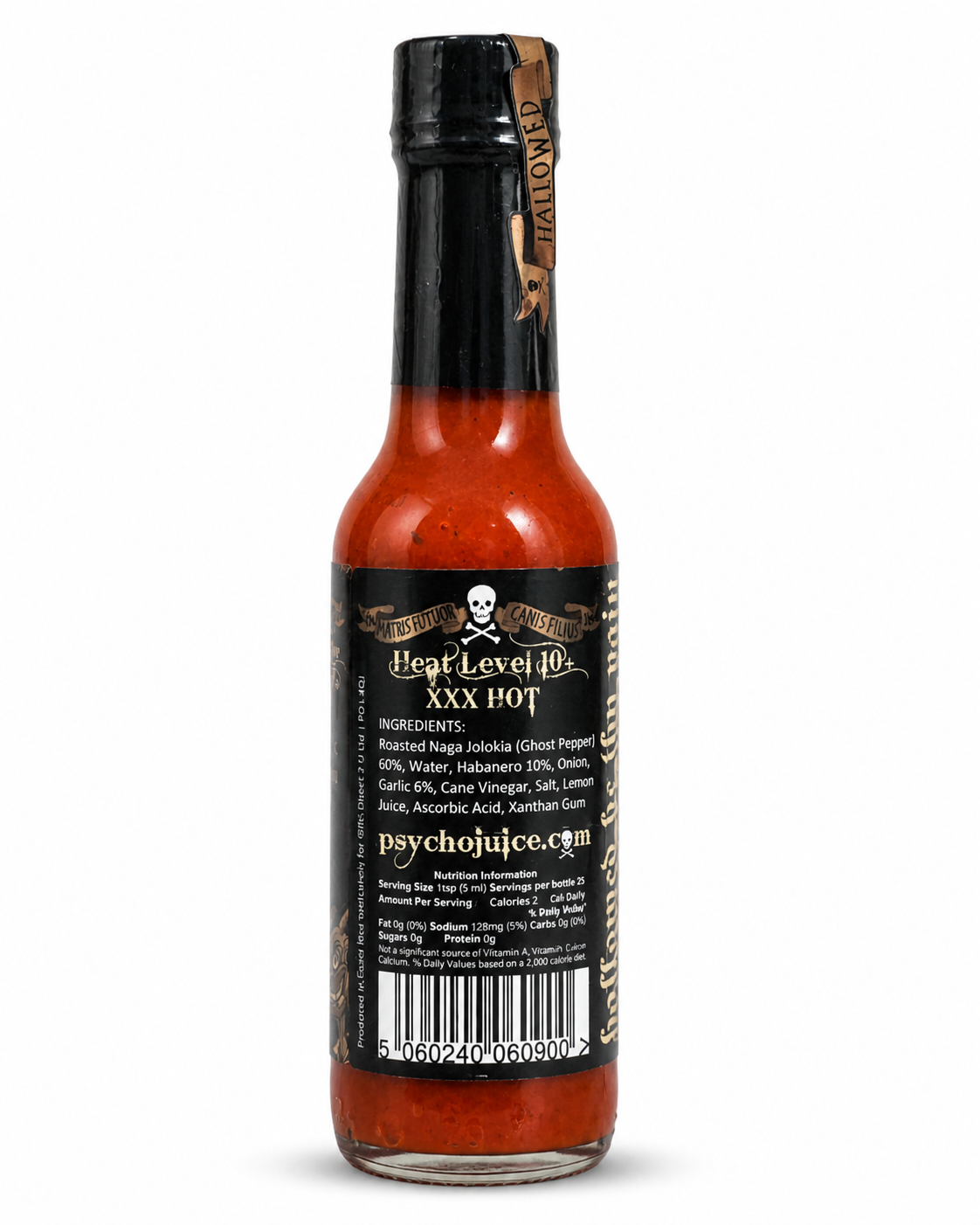Psycho Juice Roasted Garlic Ghost Killer Hot Sauce 5oz. (148ml)