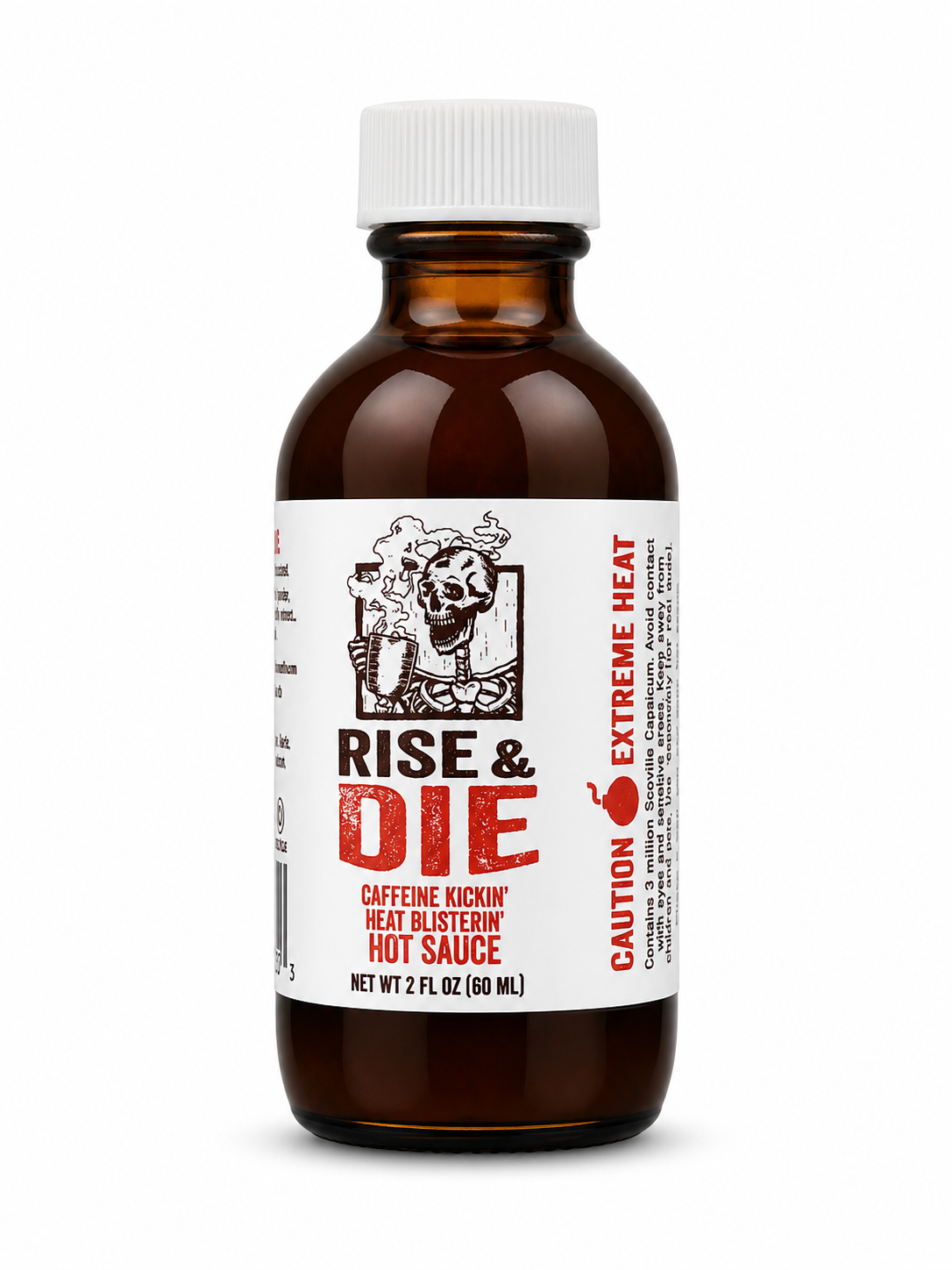 Flavor & Fire Rise & Die Extreme Heat Hot Sauce Mini 2oz. (68ml)