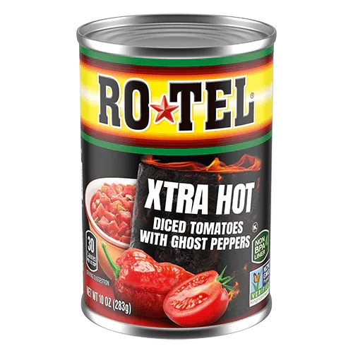 RoTel Xtra Hot Diced Tomatos w/Ghost Peppers 283gm - Chile Mojo