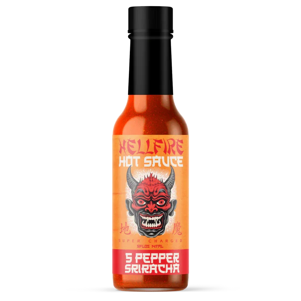 Hellfire 5 Pepper Blend Sriracha 150ml - Chile Mojo