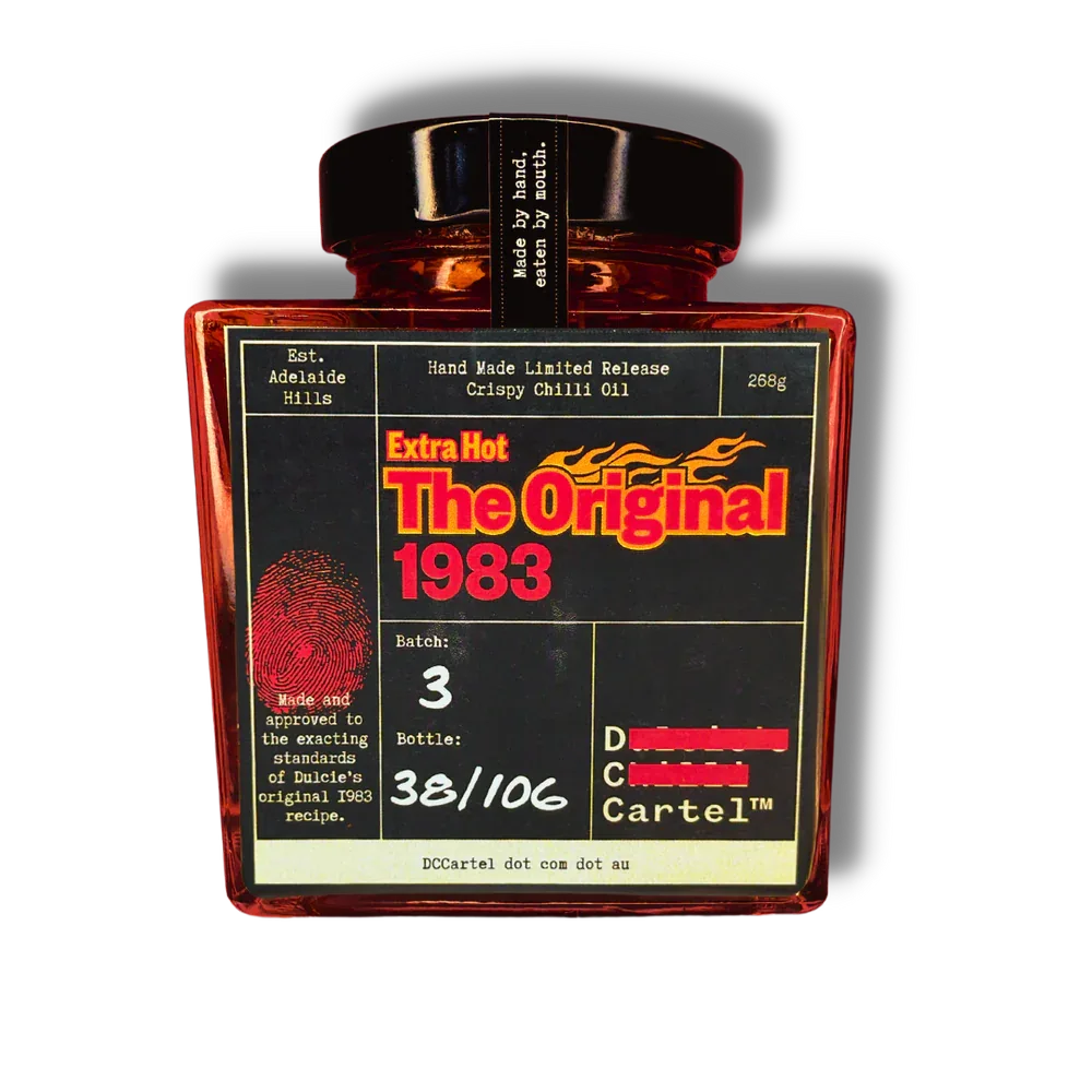 DC Cartel Extra HOT The Original 1983 Crispy Chilli Oil 268gm - Chile Mojo