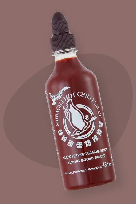 Flying Goose Sriracha Sauce - Black Pepper 455ml - best before Nov 2025 - Chile Mojo