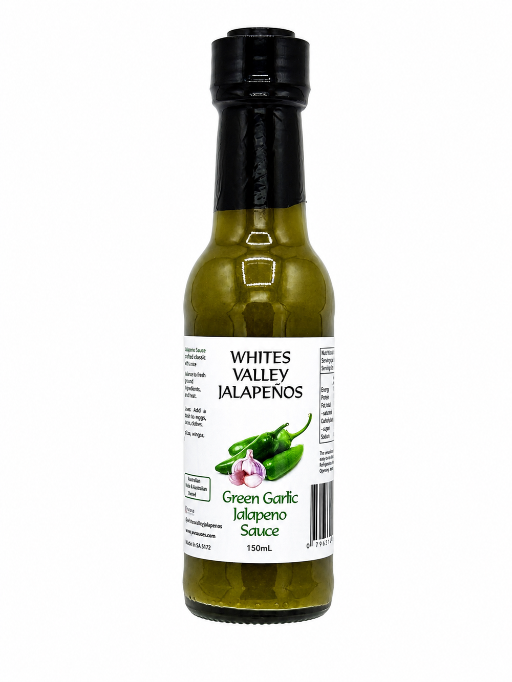 Whites Valley Jalapenos - Green Garlic Jalapeno Sauce 150ml