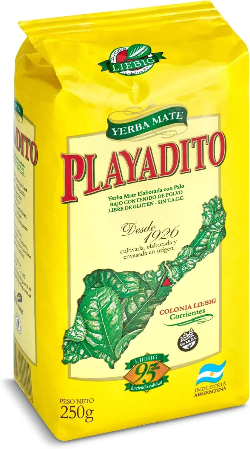 Yerba Mate 250gm Playadito con palo (with stems) - Chile Mojo