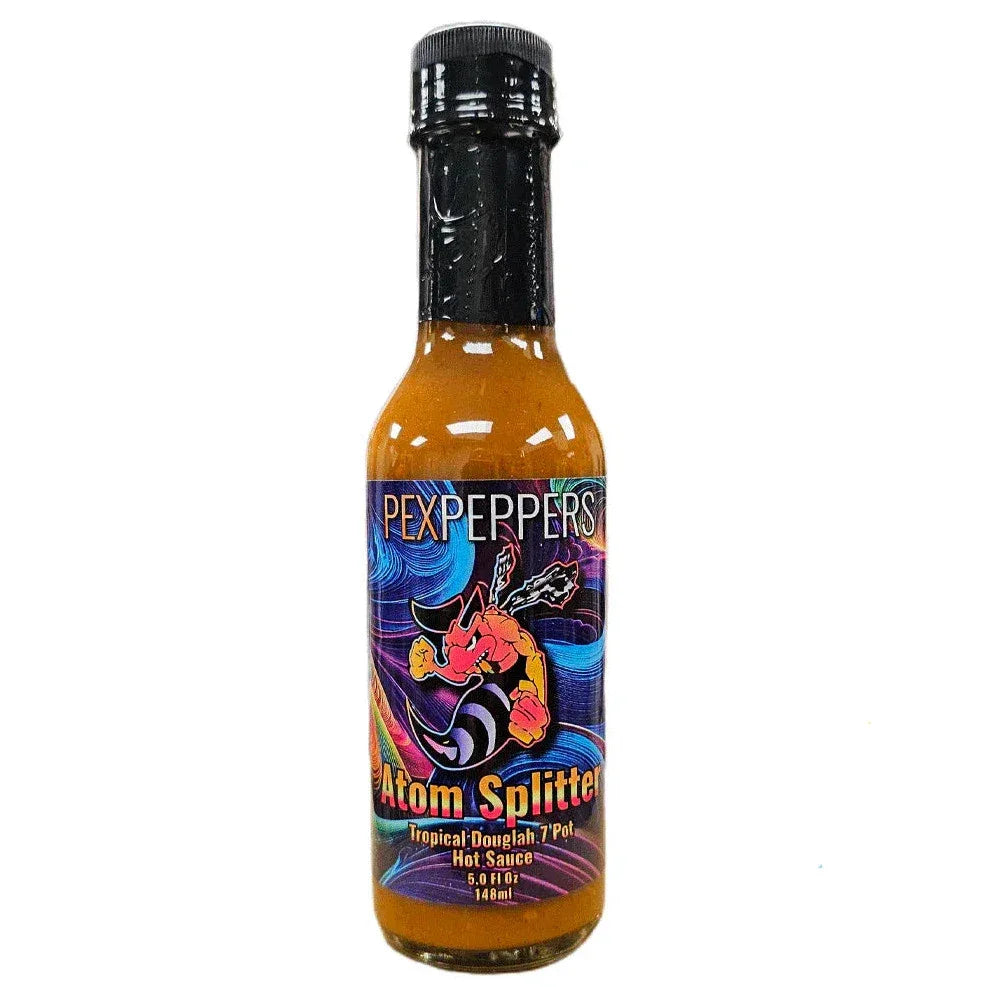 PexPeppers Atom Splitter Tropical Douglah Hot Sauce 5oz (148ml) - Chile Mojo