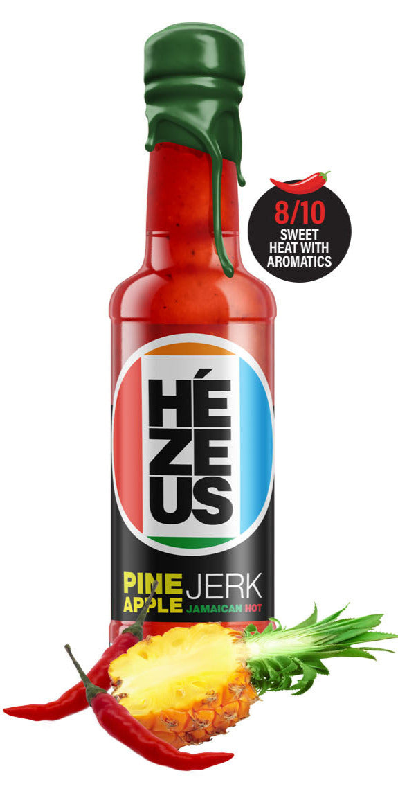 Hezeus Pinapple Jerk Jamaican Hot Sauce 150ml