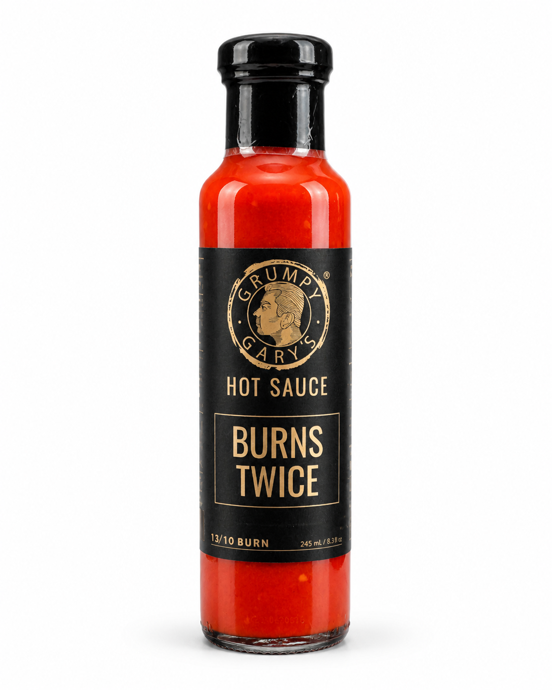 Grumpy Gary's Burns Twice Hot Sauce 245ml