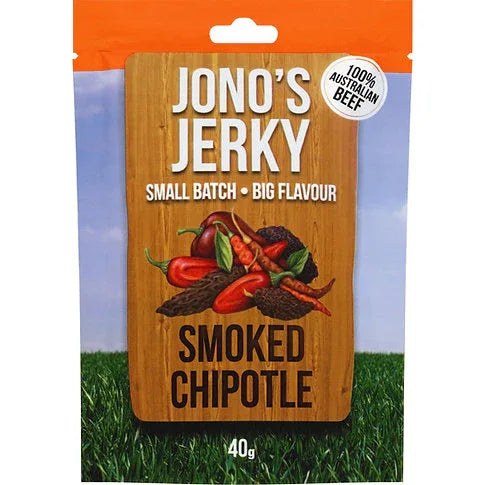 Jonos Jerky - Smoked Chipotle 40gm - Chile Mojo