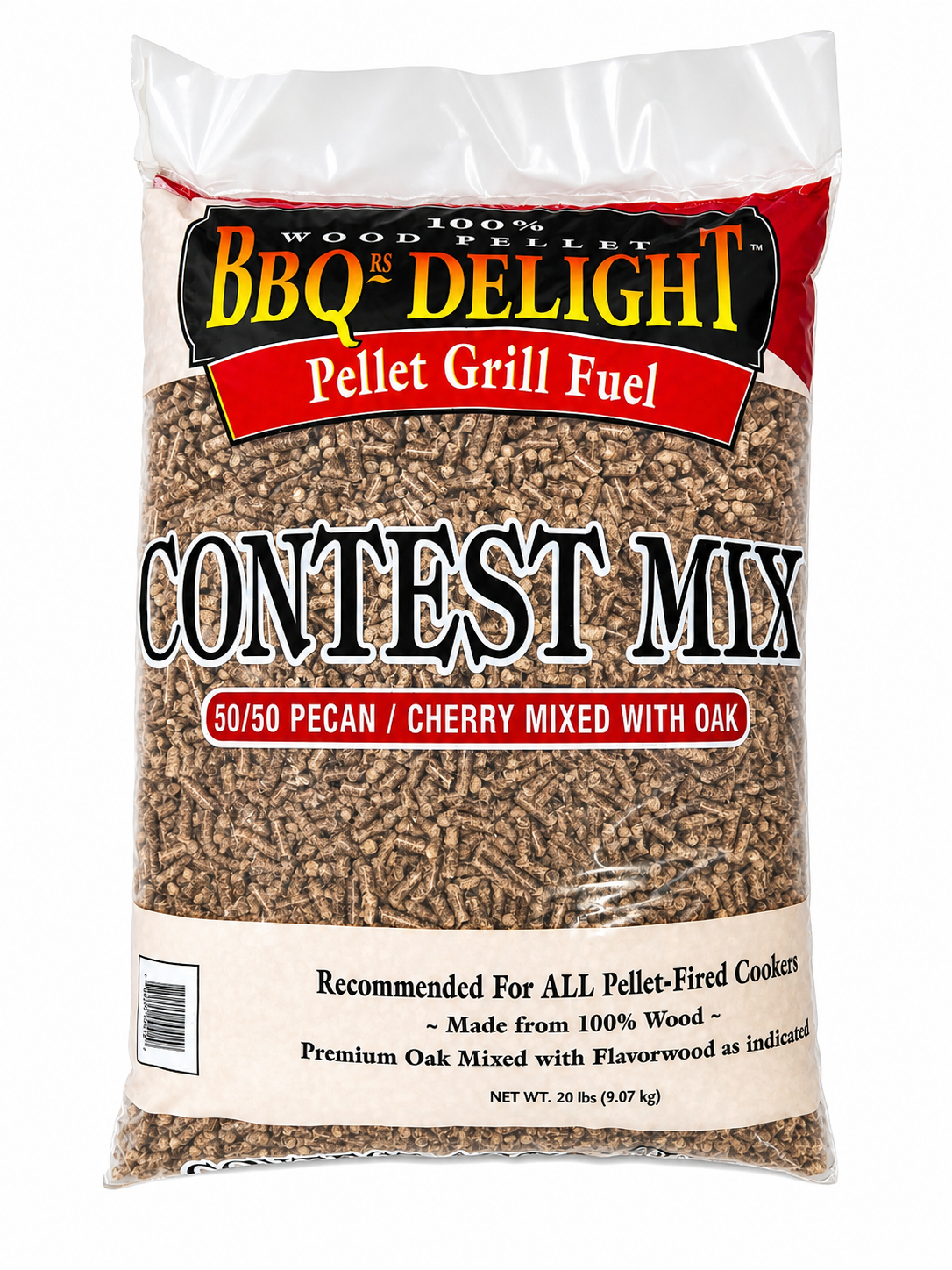 BBQr's Delight Contest Mix Oak Pellets 20lbs (9.07kg)