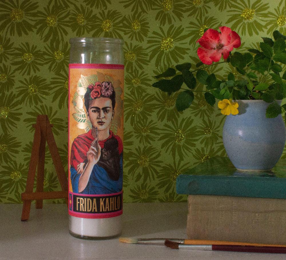 Frida Kahlo Secular Saint Devotional Candle - Chile Mojo