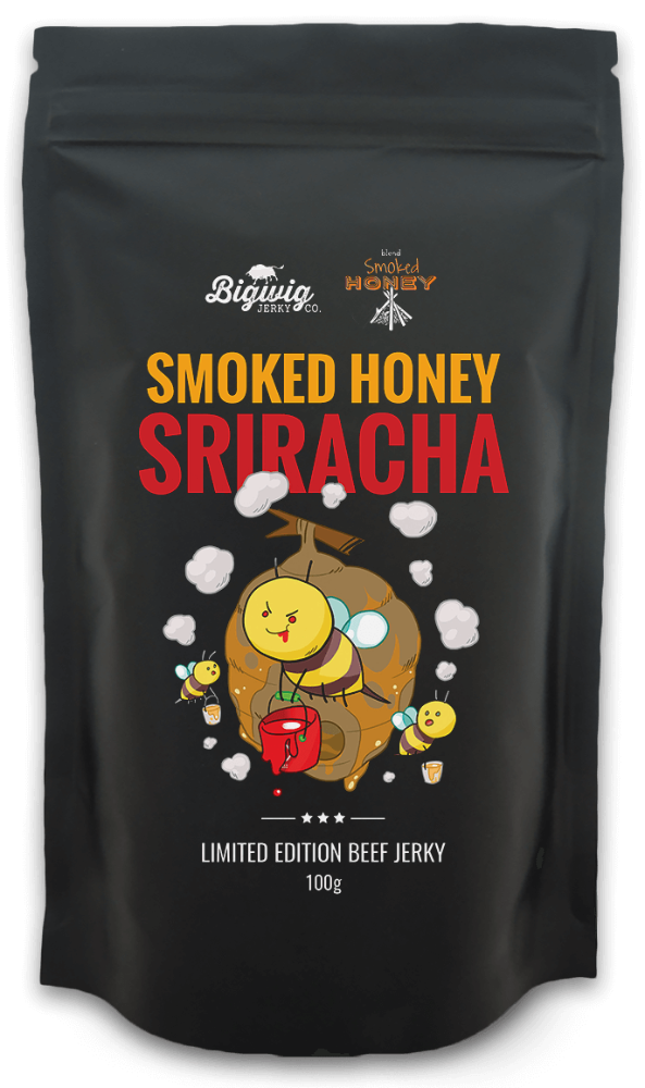 Bigwig Jerky Co - Honey Smoked Sriracha 100gm