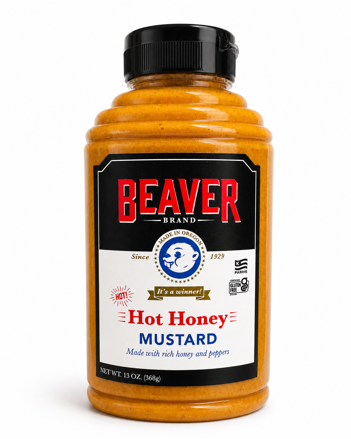 Beaver Hot Honey Mustard 13oz. (368g)
