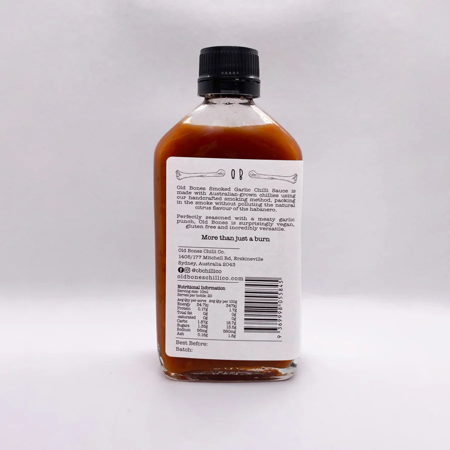 Old Bones Smoked Garlic Chilli Sauce - 200ml