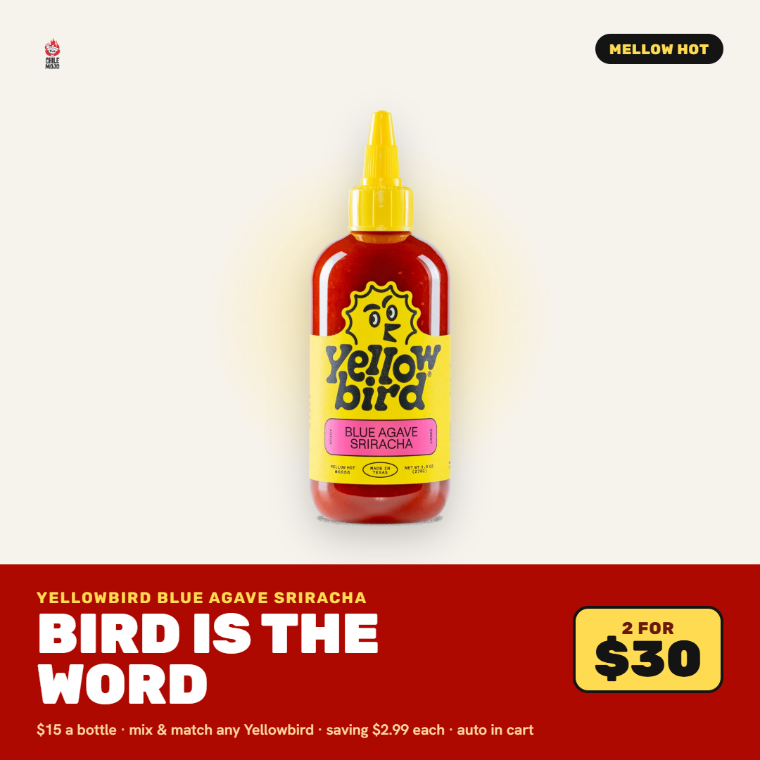 Yellowbird Blue Agave Sriracha 9.8oz (278gm)