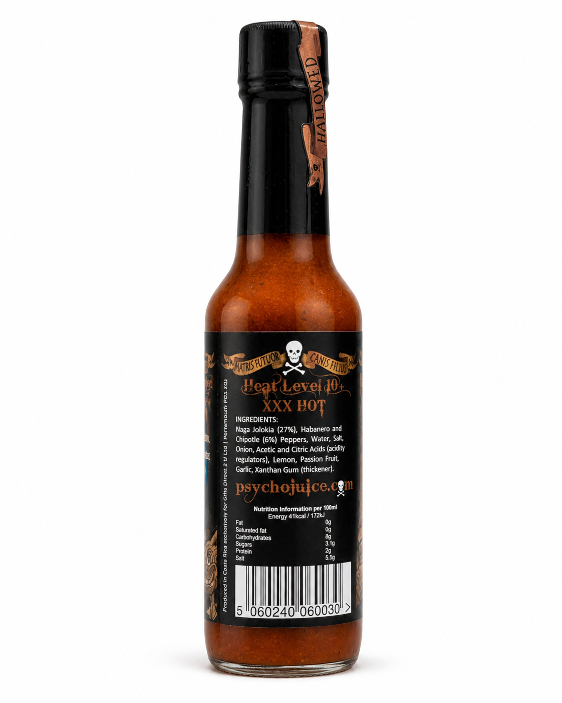 Psycho Juice - Chipotle Ghost Pepper Hot Sauce 5oz. (148ml)
