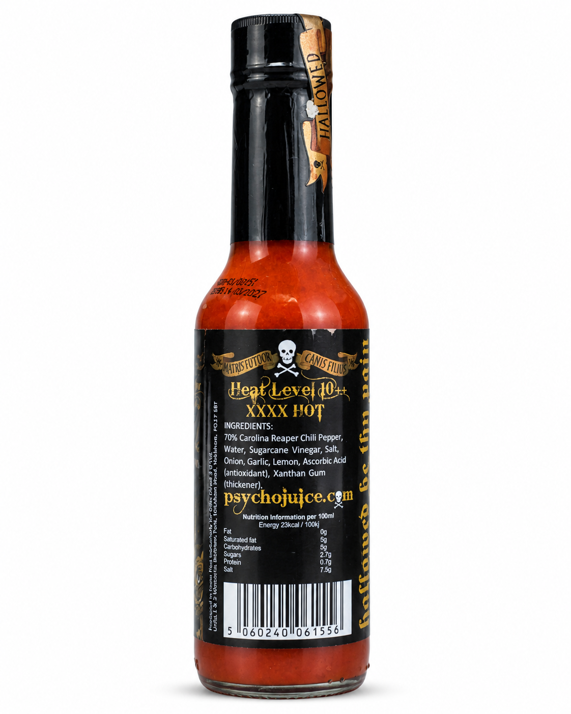 Psycho Juice 70% Carolina Reaper Killer Hot Sauce 5oz. (148ml)