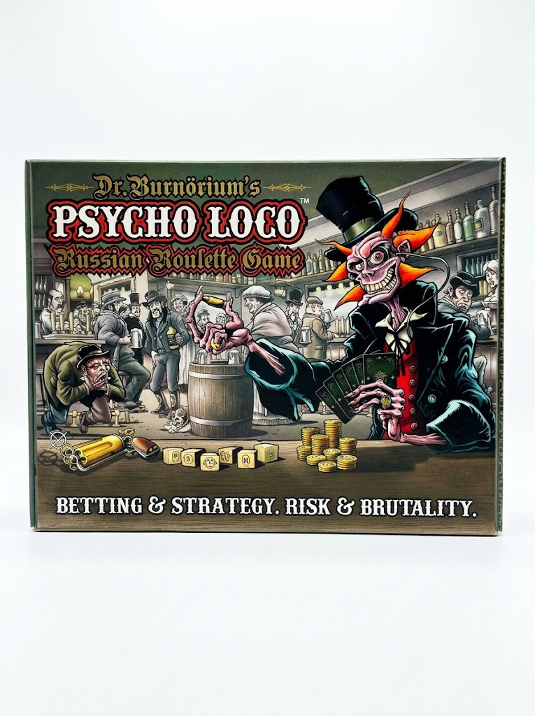 Psycho Loco Russian Roulette Card Game with Chocolate Bullets