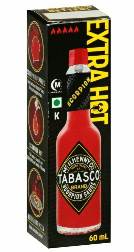 Tabasco Scorpion Pepper Hot Sauce 60ml (2oz)