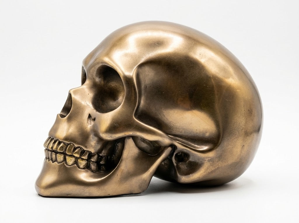 Bronze Skull - 18cm x 10cm