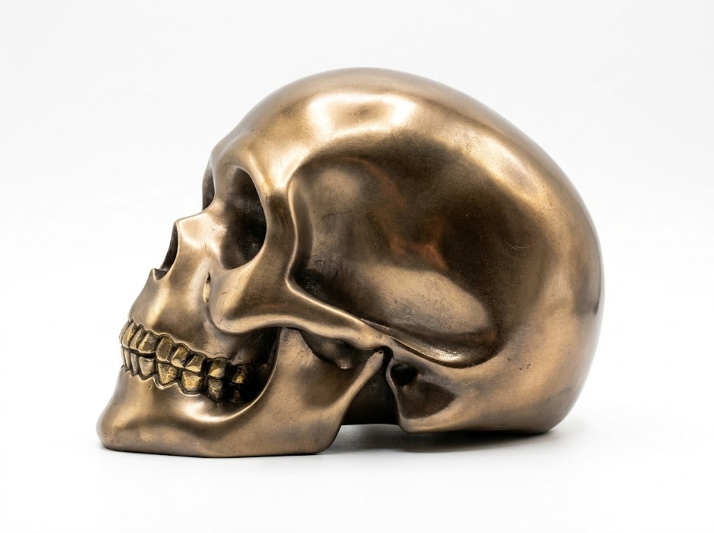 Bronze Skull - 18cm x 10cm