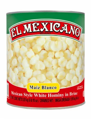 Carey White Hominy Corn A10 (3kg) - Chile Mojo