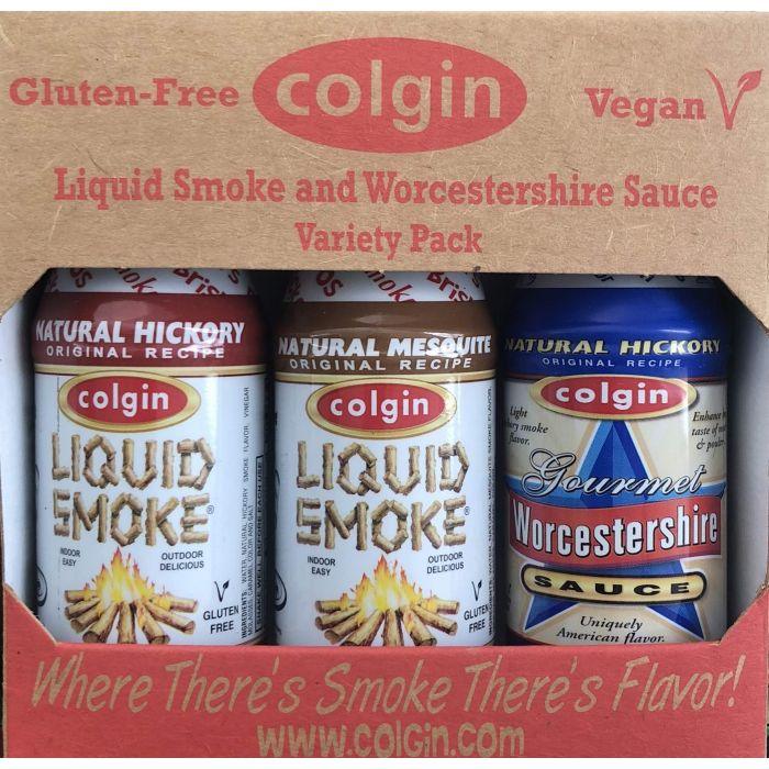 Colgin 2oz Liquid Smoke 3-pack - incl. Worchestershire - Chile Mojo