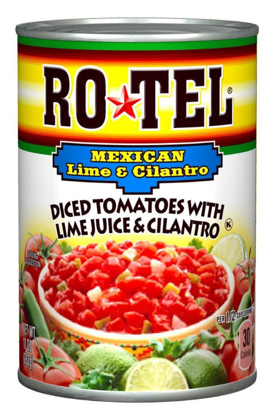 Ro-tel RoTel Diced Tomatos w/Green Chile Lime and Cilantro 283gm (10oz)