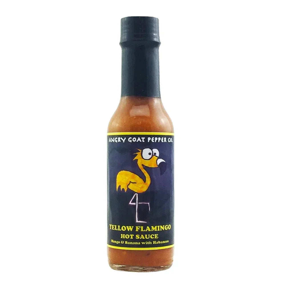 Angry Goat Yellow Flamingo Hot Sauce 148ml (5oz) - Chile Mojo
