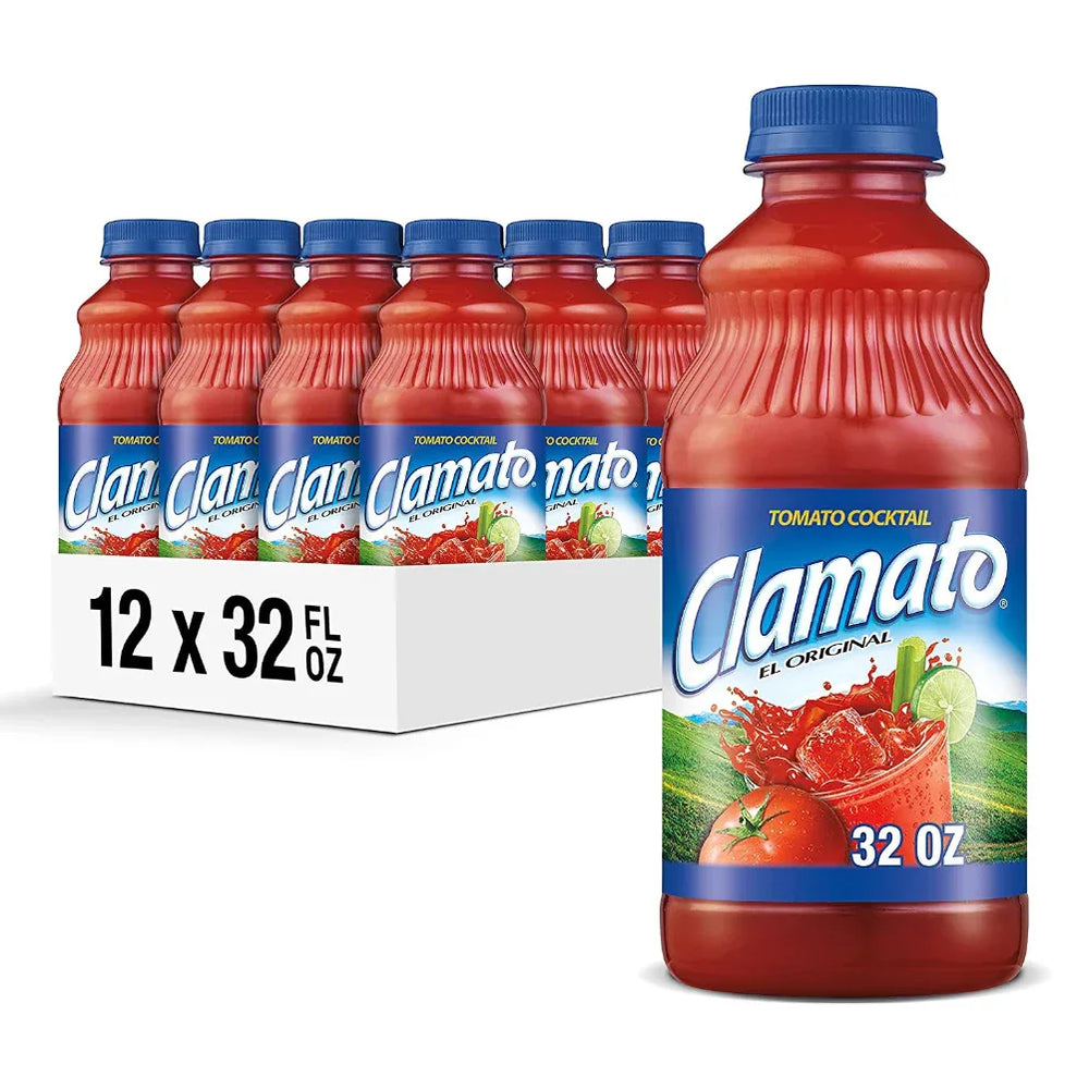 Clamato 946ml (32oz) - slab of 12 - Chile Mojo