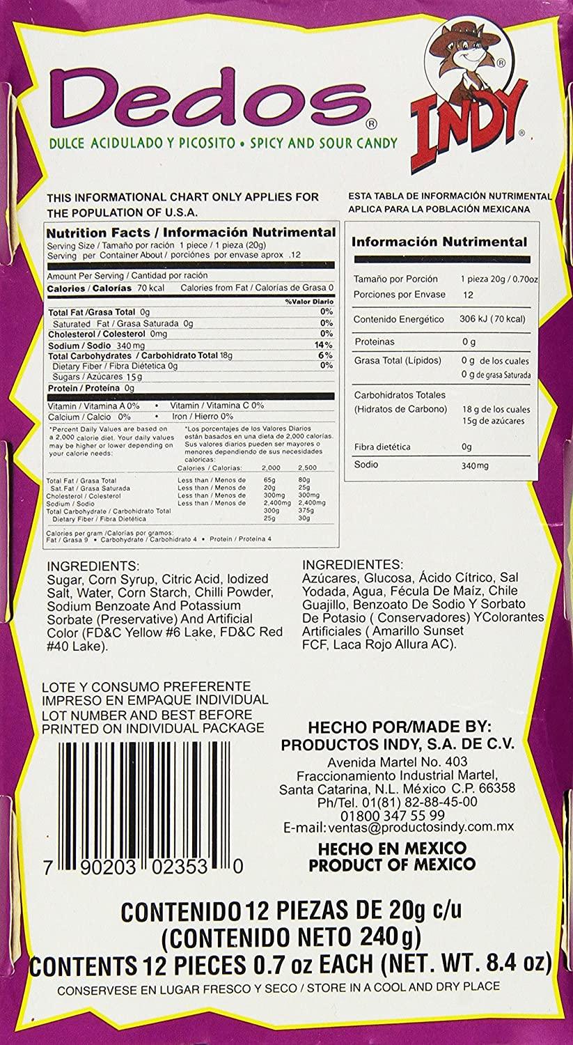 Indy Dedos Spicy and Sour Mexican Candy - Chile Mojo