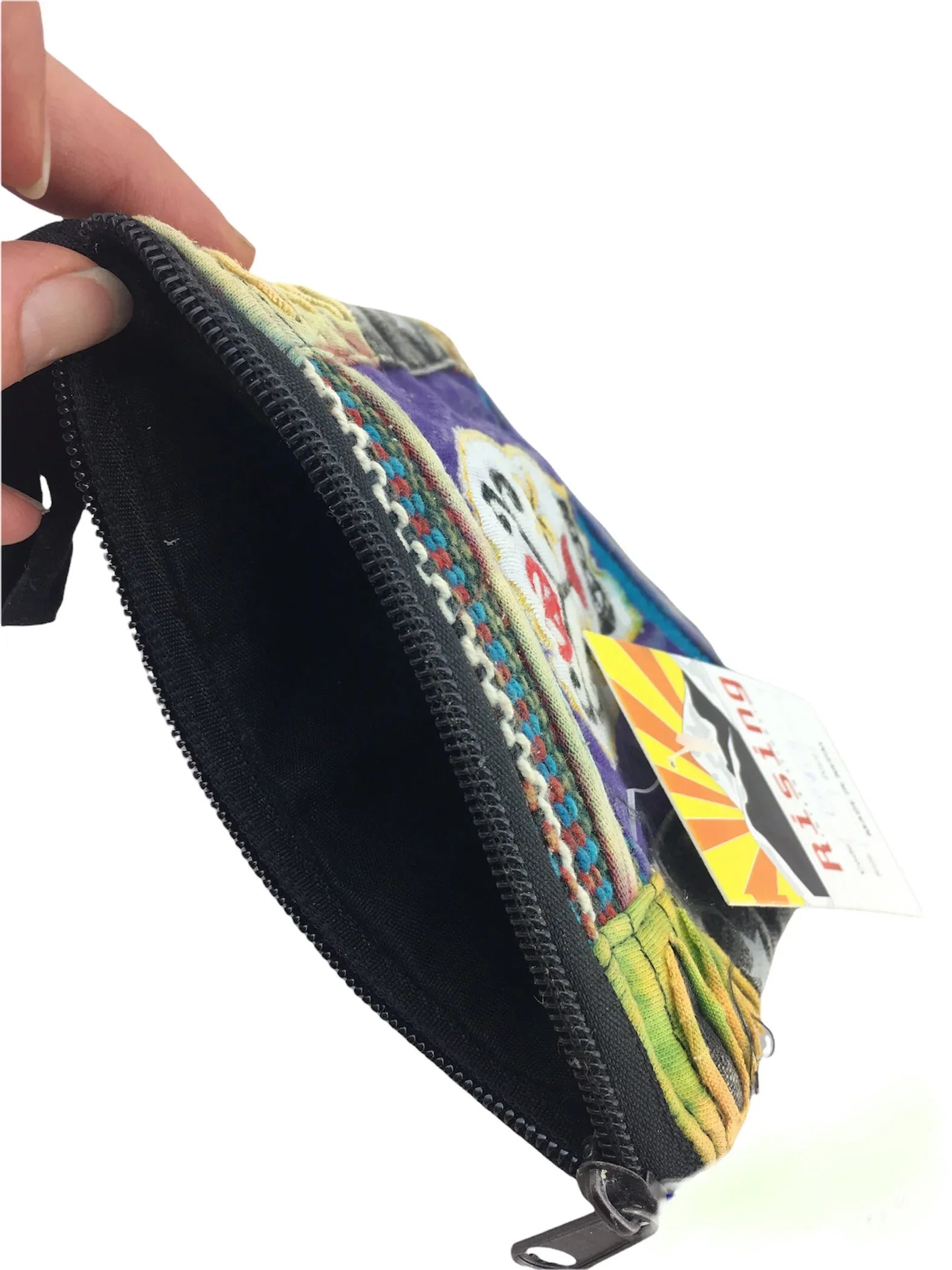 Sugar Skull cotton clutch purse - Chile Mojo