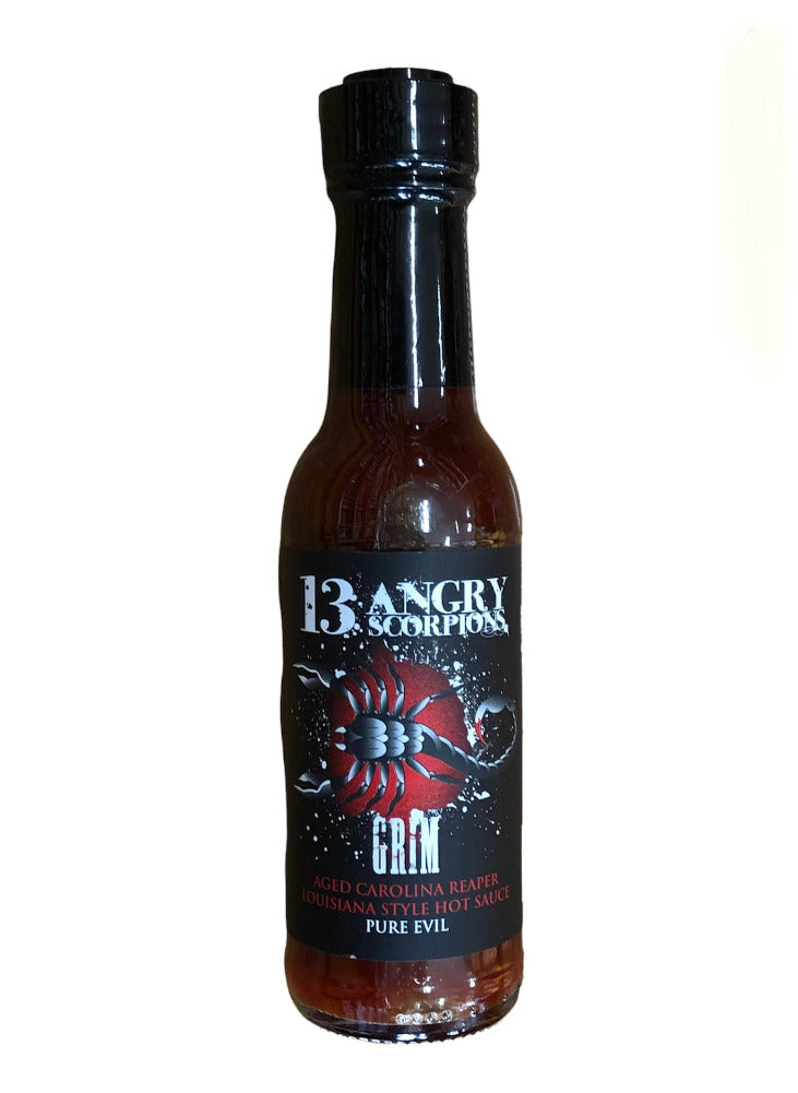 13 Angry Scorpions Hot Sauce - Grim 150ml
